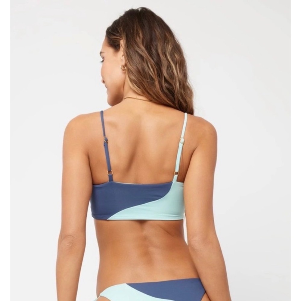 L*Space Blue Ari Swim Tankini Top NWT Size L - Picture 3 of 9